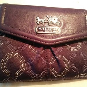 Purple Coach Wallet